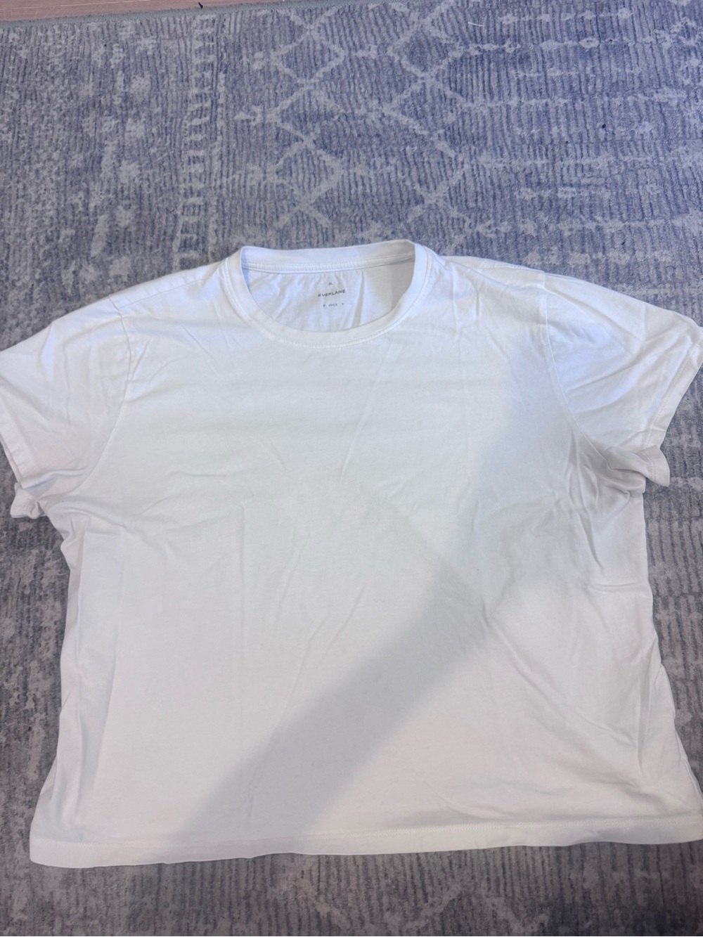 Everlane White Short Sleeve Crew Neck Tee